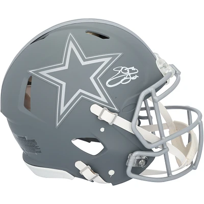 Emmitt Smith Dallas Cowboys Autographed Riddell 2024 Slate Speed Authentic Helmet