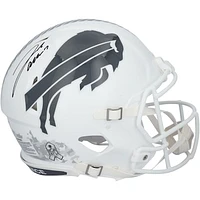 Josh Allen Buffalo Bills Autographed Riddell 2024 Salute To Service Speed Authentic Helmet