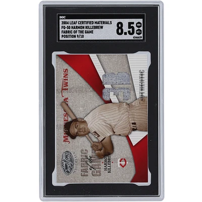 Harmon Killebrew Minnesota Twins 2004 Donruss Leaf Certified Materials Fabrics Of The Game Jersey Relic #FG-50 #9/10 SGC Authenticated 8.5 Card