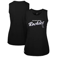 Women's Levelwear  Black Colorado Rockies Macy Tank Top