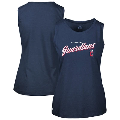 Women's Levelwear  Navy Cleveland Guardians Macy Tank Top