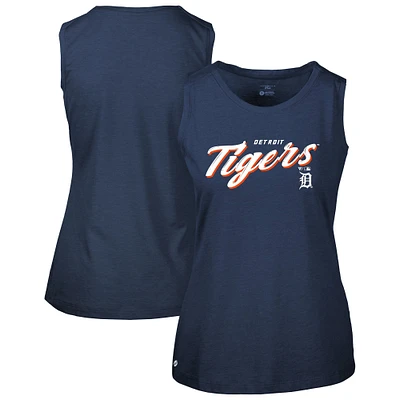 Women's Levelwear  Navy Detroit Tigers Macy Tank Top