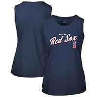 Women's Levelwear  Navy Boston Red Sox Macy Tank Top