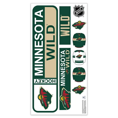 Minnesota Wild Repositionable Street Signs Wall Decal Set