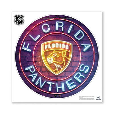 Florida Panthers 28" x 28" Repositionable Neon Wall Decal