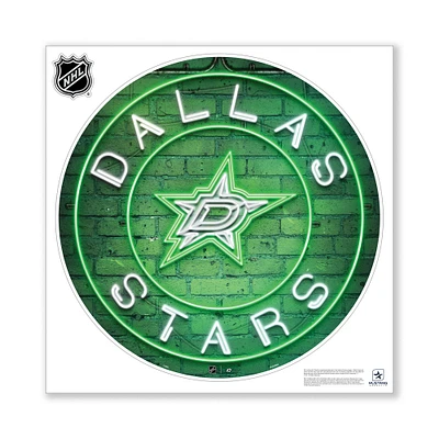 Dallas Stars 28" x 28" Repositionable Neon Wall Decal