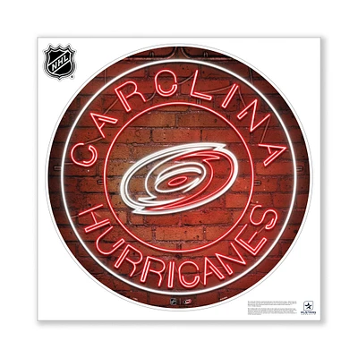 Carolina Hurricanes 28" x 28" Repositionable Neon Wall Decal