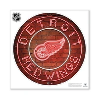 Detroit Red Wings 28" x 28" Repositionable Neon Wall Decal