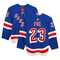 Adam Fox New York Rangers Autographed Game-Used #23 Blue Set 2 Jersey from the 2023-24 NHL Season