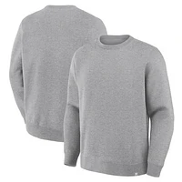 Men's Fanatics Corporate Heather Gray Legacy Fleece Crew Sweatshirt