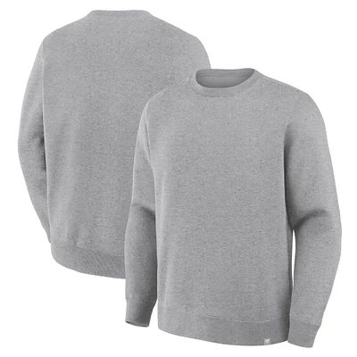 Men's Fanatics Corporate Heather Gray Legacy Fleece Crew Sweatshirt