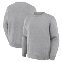 Men's Fanatics Corporate Heather Gray Legacy Fleece Crew Sweatshirt