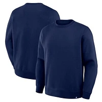 Men's Fanatics Corporate Navy Legacy Fleece Crew Sweatshirt