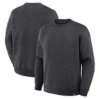 Men's Fanatics Corporate Heather Charcoal Legacy Fleece Crew Sweatshirt