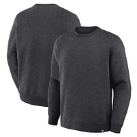 Men's Fanatics Corporate Heather Charcoal Legacy Fleece Crew Sweatshirt
