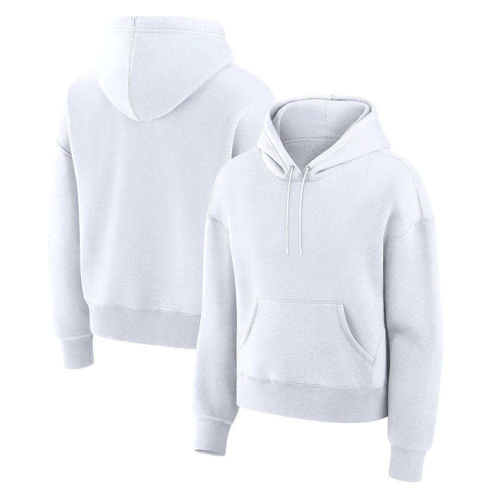 Women's Fanatics Corporate White Legacy Fleece Pullover Hoodie