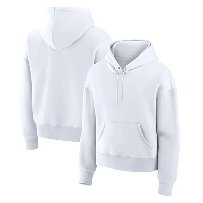 Women's Fanatics Corporate White Legacy Fleece Pullover Hoodie