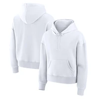 Women's Fanatics Corporate White Legacy Fleece Pullover Hoodie