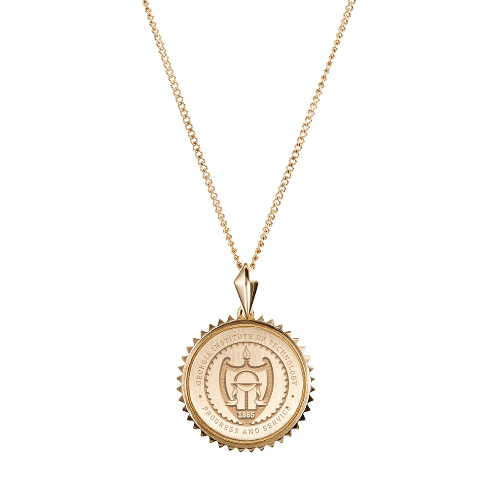 Kyle Cavan Georgia Tech Yellow Jackets Gold Sunburst Necklace