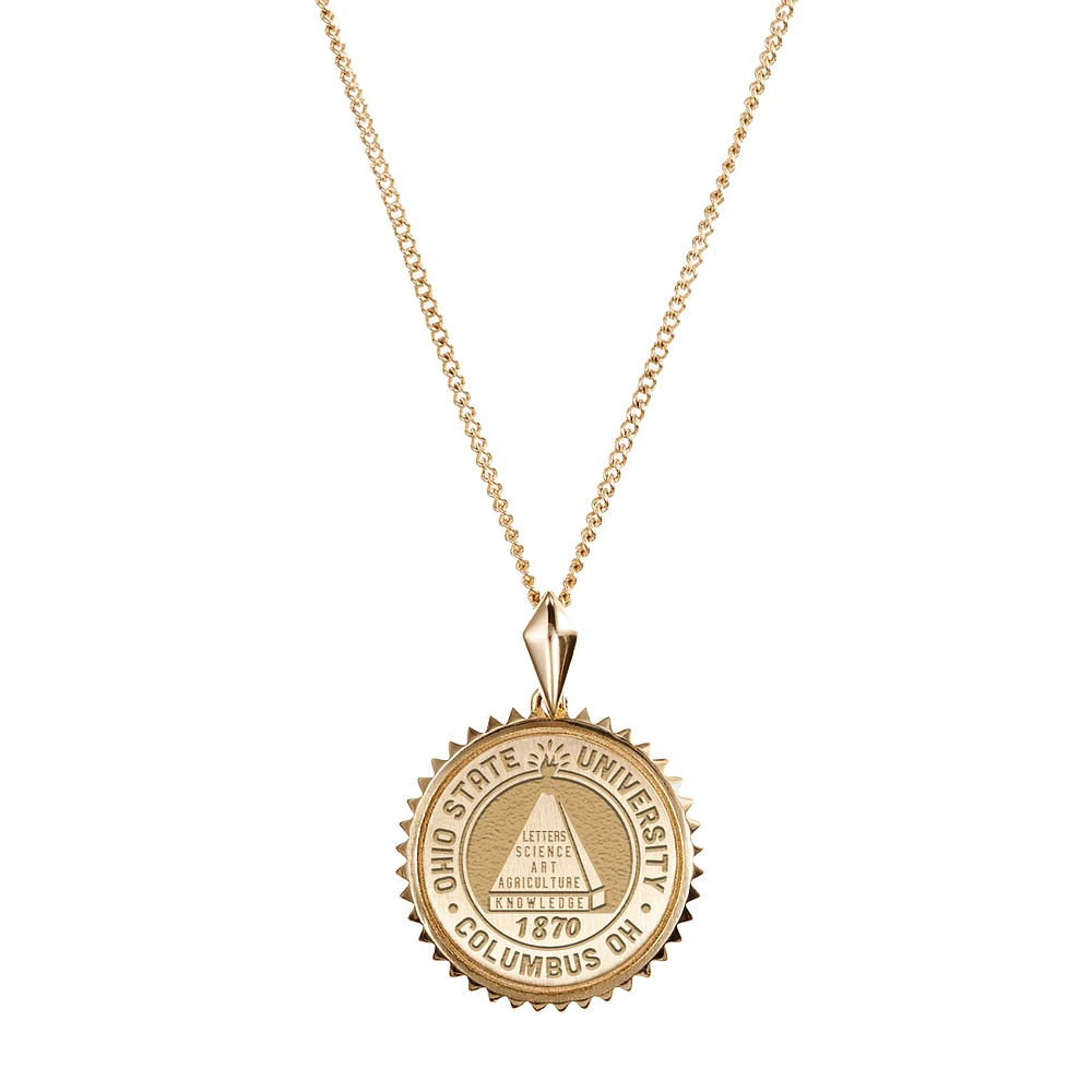 Kyle Cavan Ohio State Buckeyes Gold Sunburst Necklace