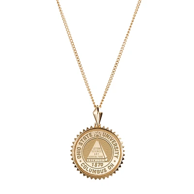 Kyle Cavan  Ohio State Buckeyes Gold Sunburst Necklace