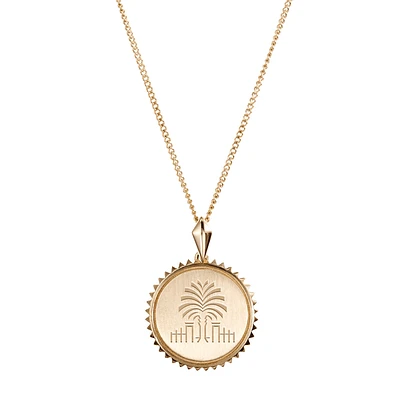 Kyle Cavan  South Carolina Gamecocks Gold Sunburst Necklace
