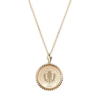 Kyle Cavan  UConn Huskies Gold Sunburst Necklace