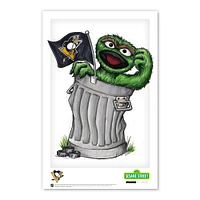 Oscar the Grouch Pittsburgh Penguins 11" x 17" Sesame Street Poster Print