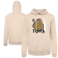 Men's Levelwear  Khaki Detroit Tigers Podium Ballpark Food Pullover Hoodie