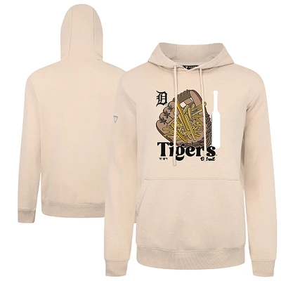 Men's Levelwear  Khaki Detroit Tigers Podium Ballpark Food Pullover Hoodie