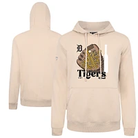 Men's Levelwear  Khaki Detroit Tigers Podium Ballpark Food Pullover Hoodie