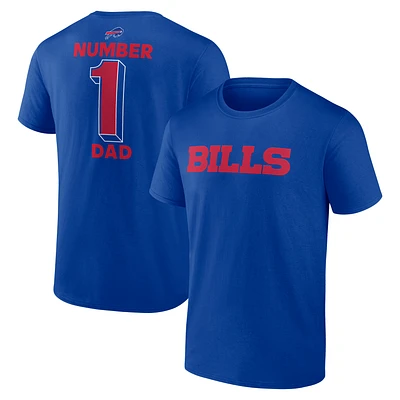 Men's Royal Buffalo Bills Dad Jersey T-Shirt