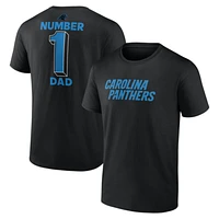 Men's Black Carolina Panthers Dad Jersey T-Shirt