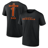 Men's Black Cincinnati Bengals Dad Jersey T-Shirt