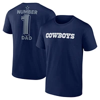 Men's Navy Dallas Cowboys Dad Jersey T-Shirt