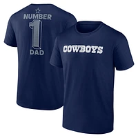 Men's Navy Dallas Cowboys Dad Jersey T-Shirt