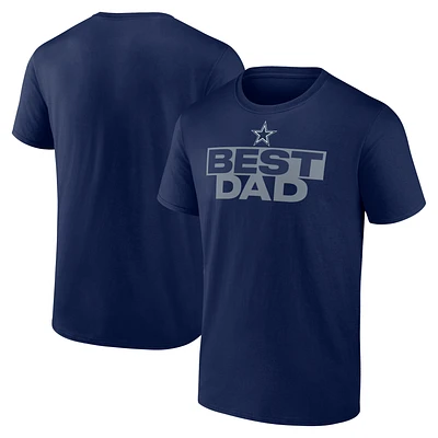 Men's Navy Dallas Cowboys Greatest Dad T-Shirt