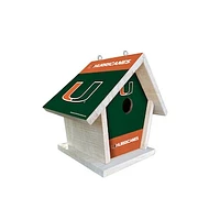 Miami Hurricanes Team Pride Bird House