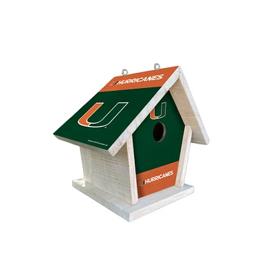 Miami Hurricanes Team Pride Bird House