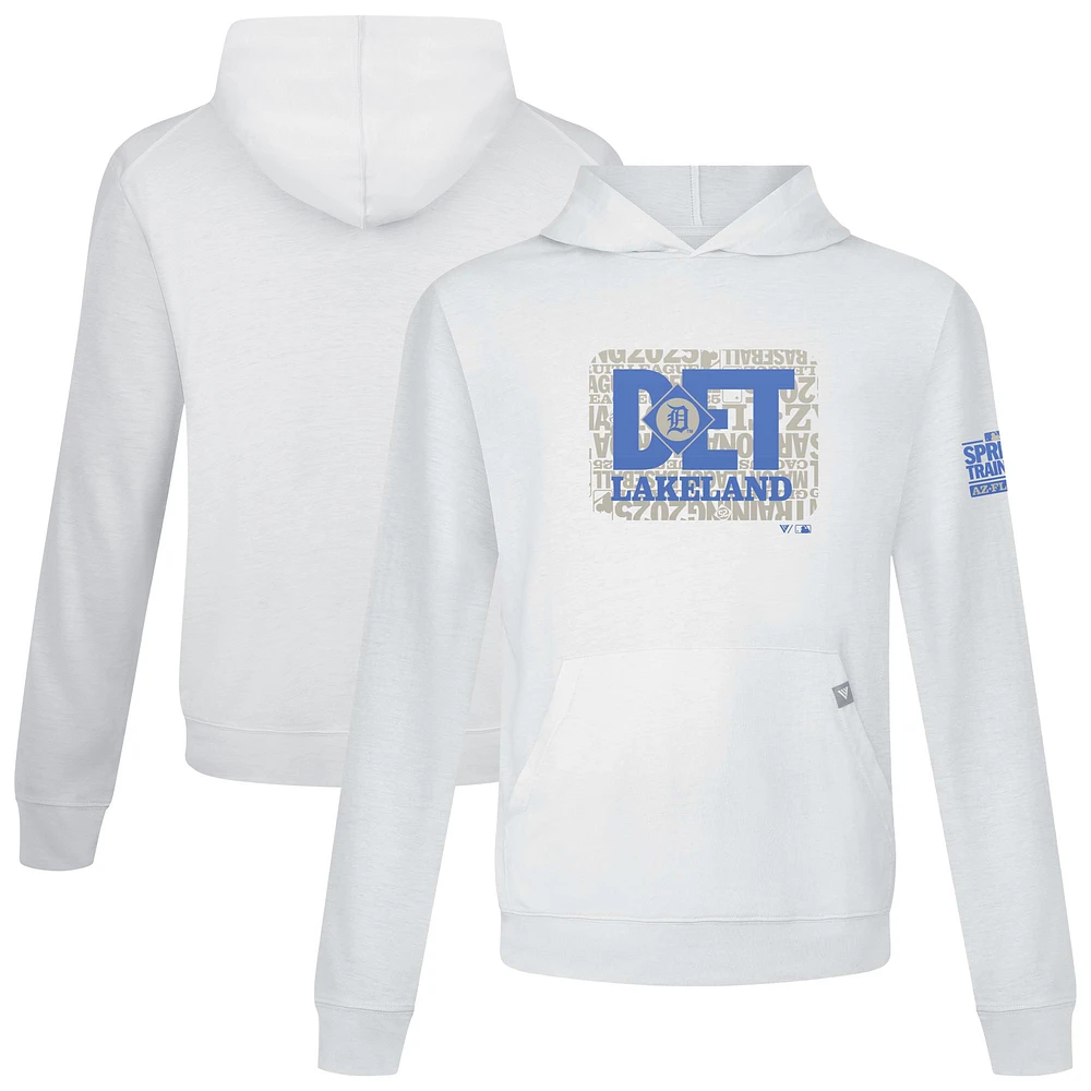 Men's Levelwear White Detroit Tigers 2025 Spring Training Relay Pullover Hoodie