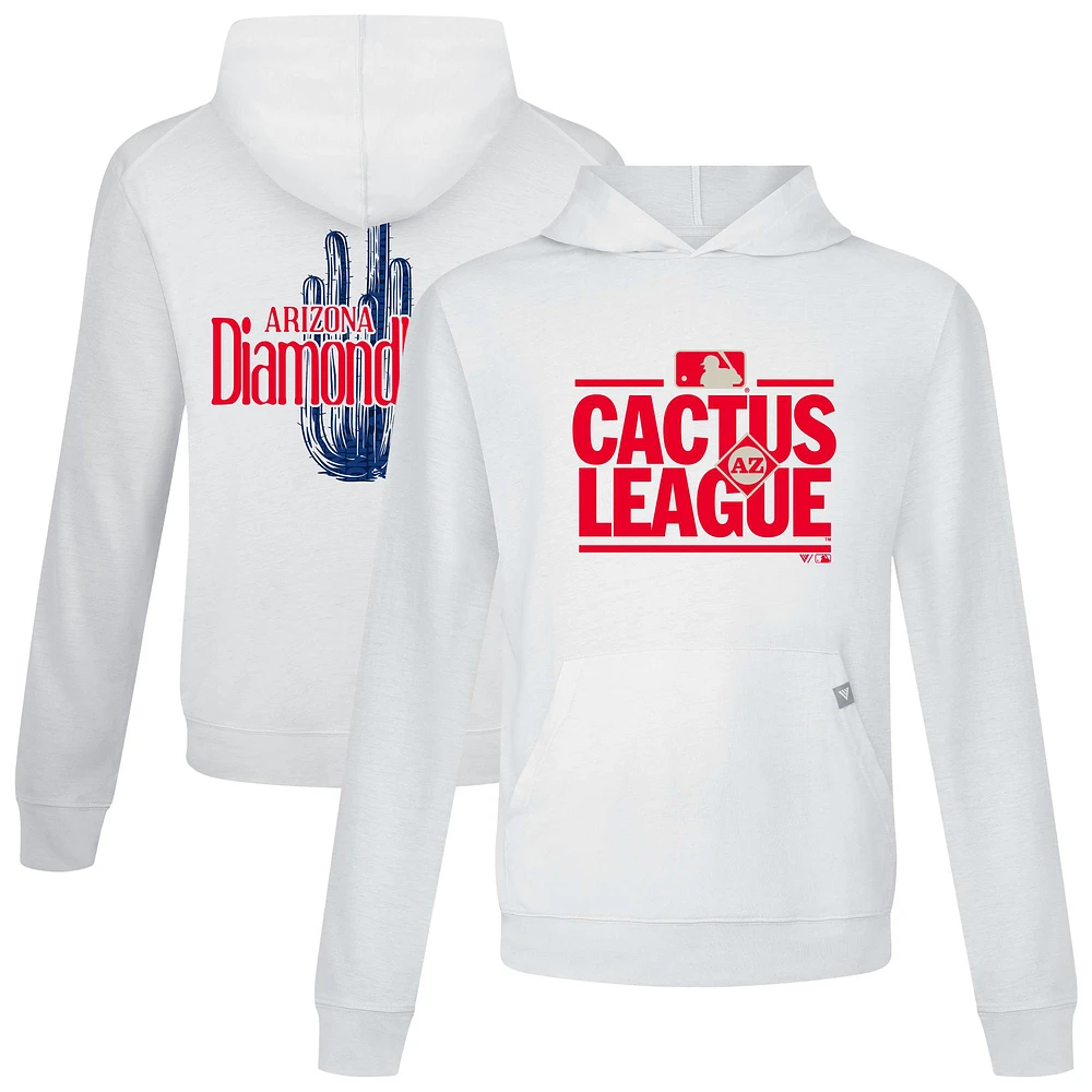 Men's Levelwear White Arizona Diamondbacks 2025 Spring Training Relay Pullover Hoodie
