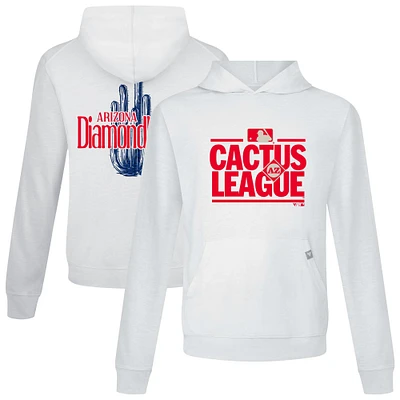Men's Levelwear White Arizona Diamondbacks 2025 Spring Training Relay Pullover Hoodie