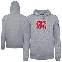 Men's Levelwear Gray Cleveland Guardians Podium Spring Training Pullover Hoodie