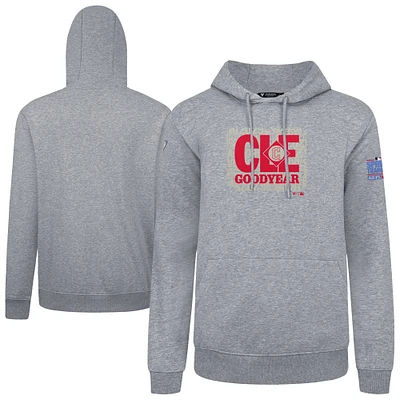 Men's Levelwear Gray Cleveland Guardians Podium Spring Training Pullover Hoodie
