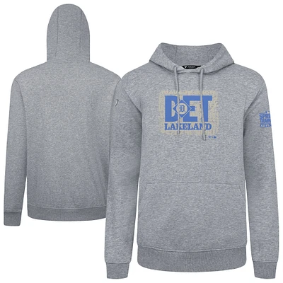 Men's Levelwear Gray Detroit Tigers Podium Spring Training Pullover Hoodie