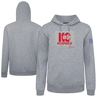 Men's Levelwear Gray Kansas City Royals Podium Spring Training Pullover Hoodie