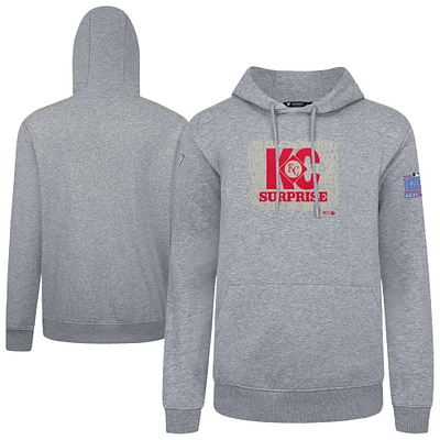 Men's Levelwear Gray Kansas City Royals Podium Spring Training Pullover Hoodie
