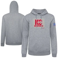 Men's Levelwear Gray Kansas City Royals Podium Spring Training Pullover Hoodie