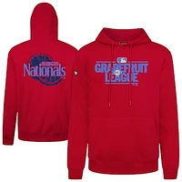 Men's Levelwear Red Washington Nationals 2025 Spring Training Podium Pullover Hoodie