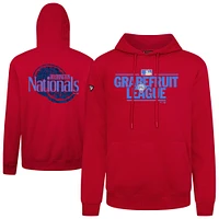 Men's Levelwear Red Washington Nationals 2025 Spring Training Podium Pullover Hoodie